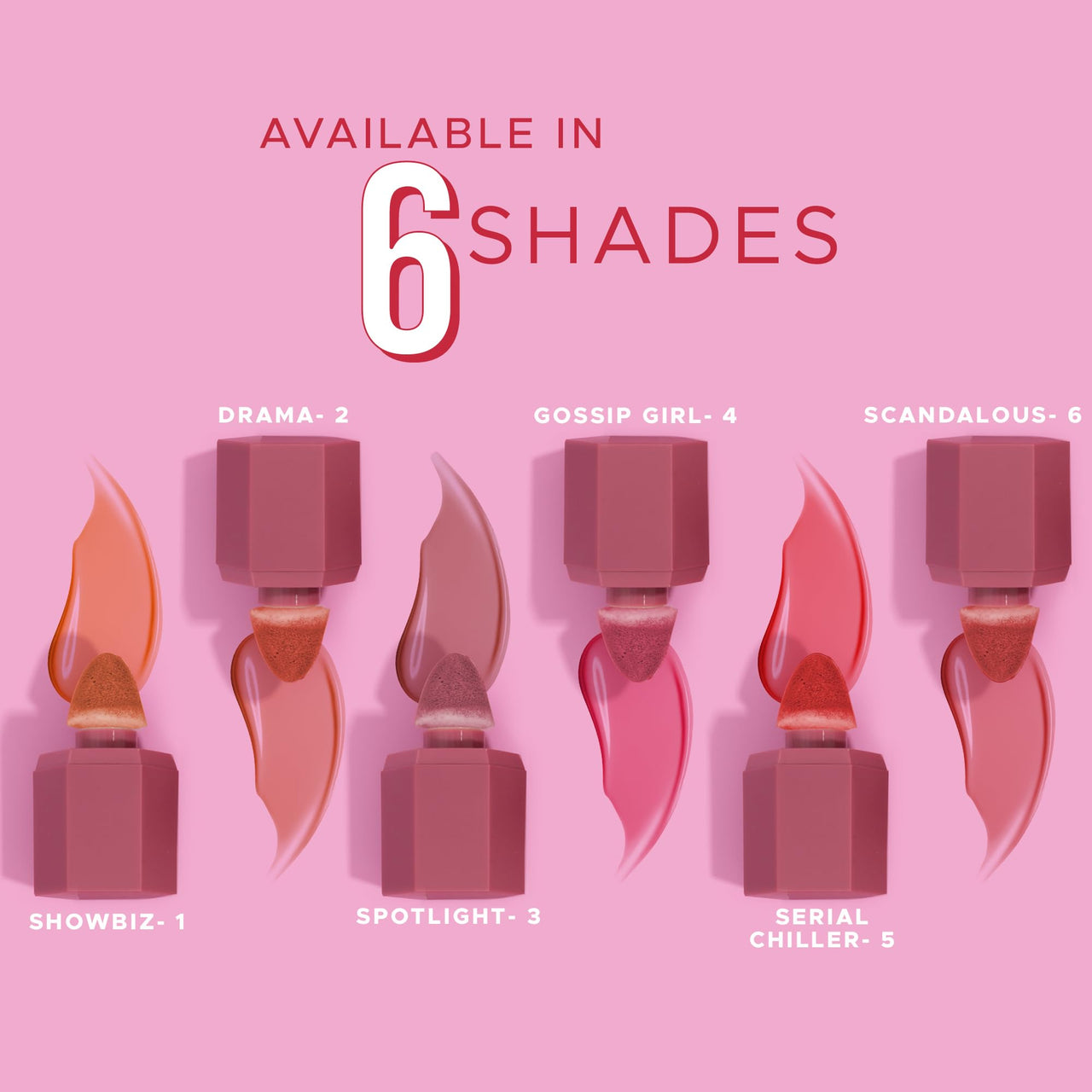 Hilary Rhoda Blush Love | Highly Pigmented Liquid Blush & Super Dewy Finish | Built-in Sponge | All Day Wear & Buildable Formula | Leak-Proof - 6ml (Spotlight | Shade 03)