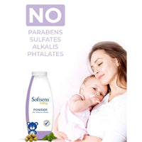 Softsens Baby Powder|Enriched with Patchouli & Olive|Soothes & Moisturises Baby’s Skin|Mild,Dermatologically Tested,Hypoallergenic & Paraben-Free|200g (Pack of 2)