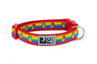 RC Pets 1 Inch Adjustable Dog Clip Collar, Large, Rainbow Paws Large - 1