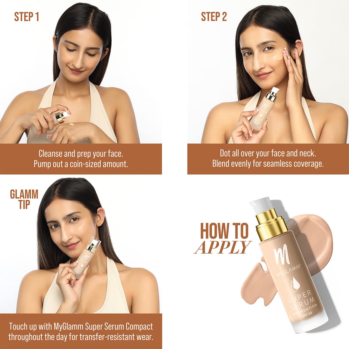 MyGlamm Super Serum Foundation - 102N Lightful, 33 gm