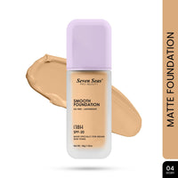 Seven Seas Smooth Foundation | Oil Free | Lightweight | Long Lasting Foundation for Face Makeup | SPF-20 (Ivory, 30G)