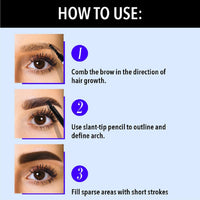 Blue Heaven Brow Perfect Eyebrow Pencil Enhancer, Ash Grey, 0.30gm (Pack of 2)