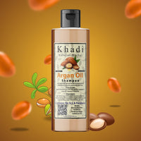 Khadi Natural Herbal Argan Shampoo And Conditioner Combo || Nourish Strengthen And Boost Hair Growth Thickness Enriched With Moroccan Organic Argan Oil Extract 200ml Each