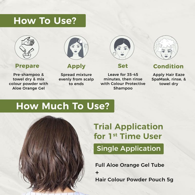 INDUS VALLEY Damage Free Natural Gel Hair Colour for Women | Ammonia & PPD Free Organic Hair Colour with 100% Grey Coverage, Long Lasting Hair Color Trial Pack | Medium Brown (Pack of 2)