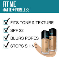 Maybelline New York Fit Me Matte+Poreless Liquid Foundation Tube, 330 Toffee, 18ml and Maybelline New York Hypercurl Mascara Washable, Black, 9.2ml