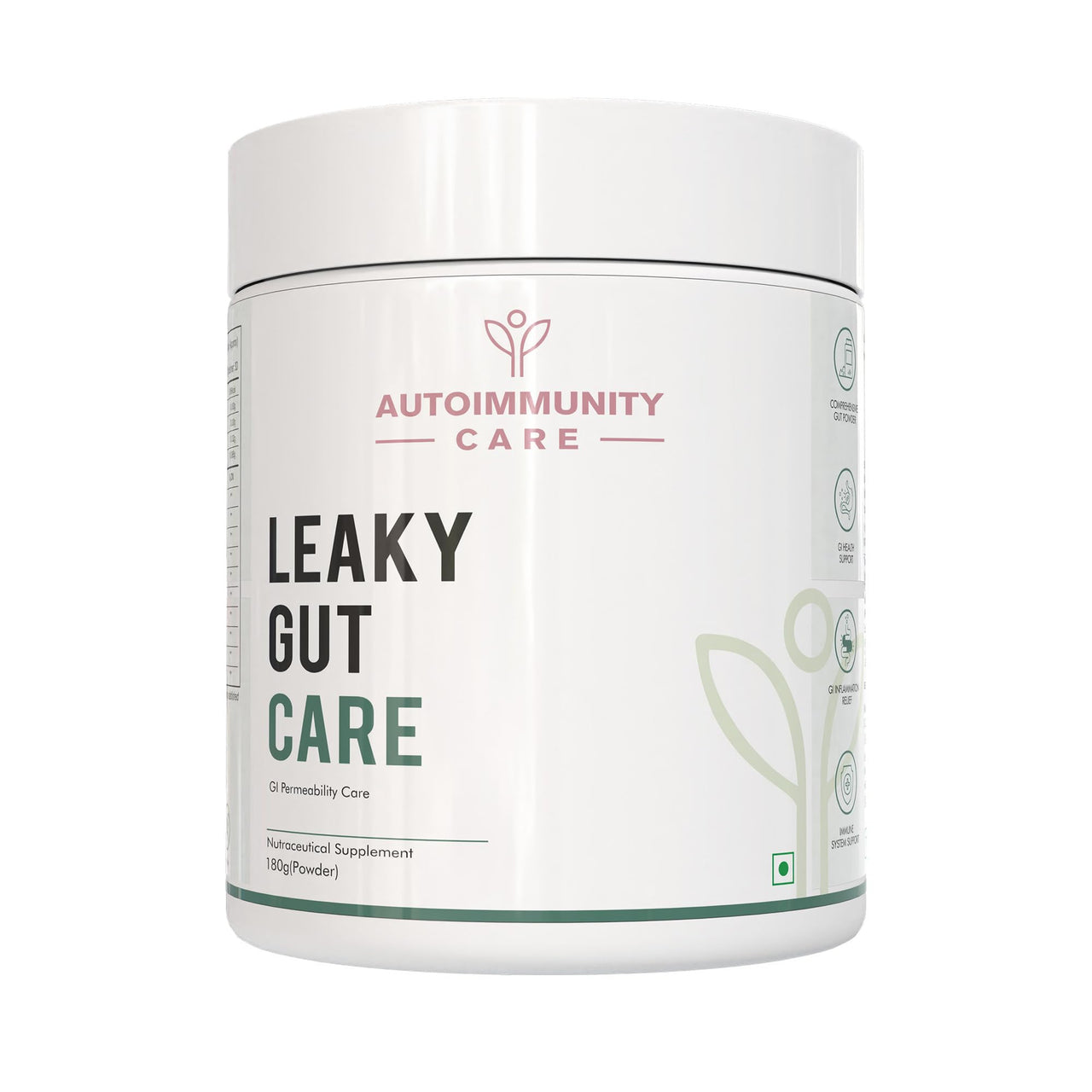 Autoimmunity care : Leaky Gut Care - Complete Gut Support|Fights Infections,Anti-Inflammatory|With L Glutamine,Zinc Carnosine,Aloe Vera,Vegan,Non-Gmo|180 G,Powder,1 Count,30 Servings
