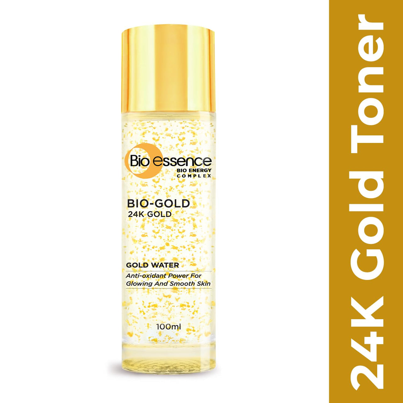 Bio-essence 24K Gold Face Toner – Pore Tightening, with Niacinamide, Hyaluronic Acid, Peptides & Antioxidants – Anti-Ageing, For All Skin Types, 100ml
