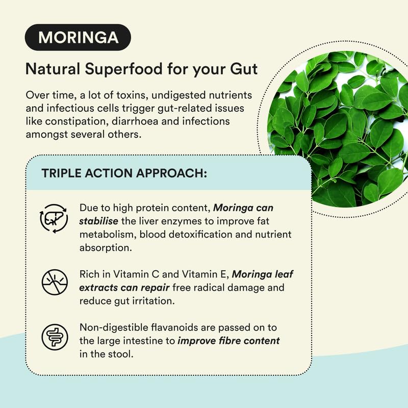 Bloom Moringa Antioxidant Effervescent Tablets | 20 Effervescent Tablets (Pack of 1) | Natural Liver Detox and Gut Health | Infused with Organic Moringa Leaf Powder | Lemon Flavour