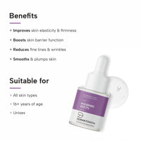 DERMATOUCH Hyaluronic Acid 2% Serum | For intense Hydration, Glowing Skin | Specially for Dry Skin | For both Men & Women | 18ml