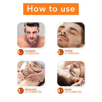 O3+ Caffeinated D-Tan Facial Kit for intensive whitening remove dirt toxins oil and sweat single session for All Skin Types & O3+ D-Tan Radiance Face Wash 60gm (Combo Pack)