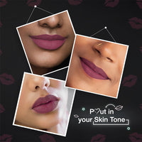 Dazller All Day Lip Colour Quick Dry | Long-Stay | Lightweight | Matte Lipstick for Women | Enriched with Kokum Butter 6g (QDLC026 - Broad Berry, Quick Dry)