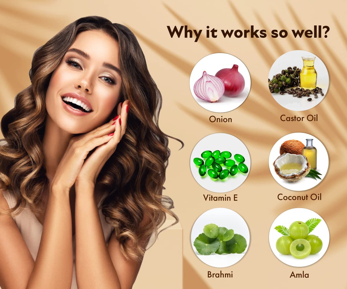 UrbanGabru Onion Oil | Made with Natural Ingredients for healthy hair and scalp (250 ml)