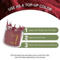 Paradyes Top-up Semi-permanent Ruby Wine DIY Conditioner Based Hair Colour, 120 gm