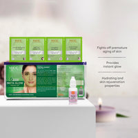 VLCC Salon Series Insta Glow Facial Kit (6 Facials) - 240g + 12ml | Fights Premature Ageing | Youthful Glow Facial Kit with Saffron & Berberry | Anti-Microbial and Complexion Brightening