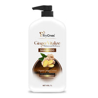 TryOnes Ginger Vitalize Shampoo | Balance and Brilliance With Pure Ginger Extracts | Dandruff & Hair Fall Control Treatment | Paraben Free_1000 ml