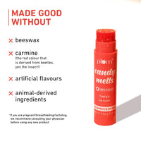 Plum Candy Melts Strawberry Sorbet Tinted Lip Balm | Moisturizes & Nourishes | Hydrates Dry & Chapped Lips | 100% Vegan | 4.5g