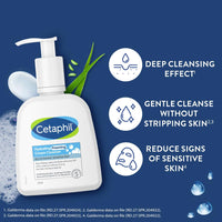 Cetaphil Hydrating foaming Face Wash, Cream to Foam Cleanser 236ml | Niacinamide, Pro-Vitamin B5 & and Aloe for Gentle Cleansing Moisturising Cream for Face & Body, Dry to Normal skin, 80 gm