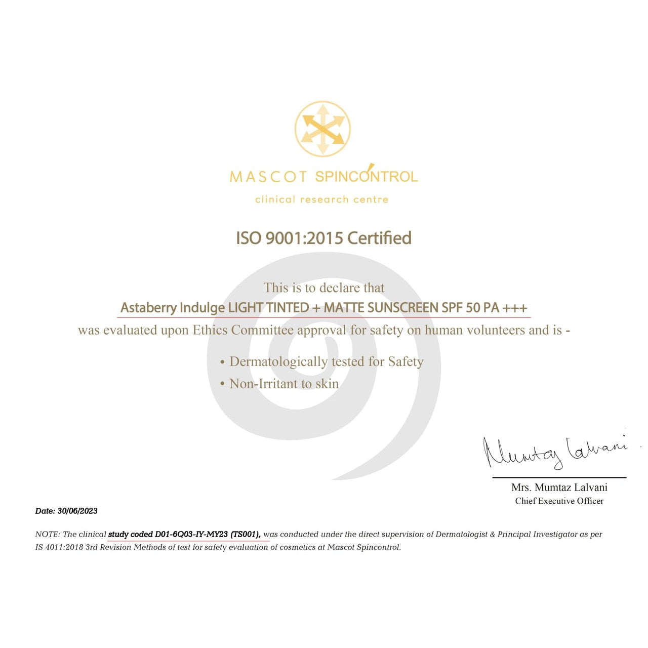 ASTABERRY Indulge Tinted Matte Sunscreen SPF 50 PA+++ | Broad Spectrum Protection from UVA/B & Blue Light | Suncat DE & No White Cast |Provides a Light Tint - 50g (Light), All