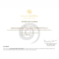 ASTABERRY Indulge Tinted Matte Sunscreen SPF 50 PA+++ | Broad Spectrum Protection from UVA/B & Blue Light | Suncat DE & No White Cast |Provides a Light Tint - 50g (Light), All