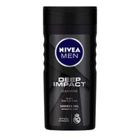 NIVEA Men Pure Impact Shower Gel, 500ml, Hair, Face & Body Wash And NIVEA Men Shower Gel, Deep Impact Cleansing Body Wash, Men, 250ml