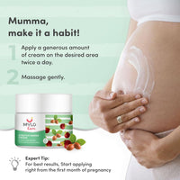 Mylo Care Stretch Marks Cream for Pregnancy with the Goodness of Shea Butter, Saffron, Kokum Butter and Aloe Vera, Australia Certified Toxin Free, No Mineral Oils - 100ml (Pack of 1)