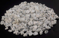 Natural Chip Stone Beads White Howlite 5-8mm About 400 Pieces Irregular Gemstones Healing Crystal Loose Rocks Bead Hole Drilled DIY for Bracelet Jewelry Making Crafting (5-8mm, White Howlite)
