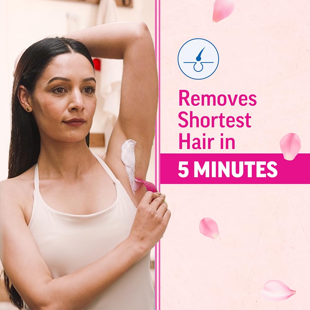 Veet Pure Hair Removal Cream for Women For Normal Skin - 100g Pack Of 3 | Suitable for Legs, Underarms, Bikini Line, Arms