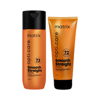 MATRIX Opti.Care Smooth Straight Professional Shampoo & Conditioner combo for Frizzy, Unmanageable Hair | 96Hr Frizz Control* | Used by 1 Lakh Hairstylists* | with Shea Butter