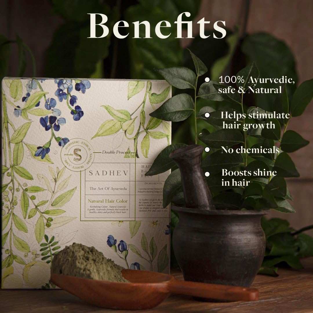 Sadhev Natural Hair Colour (Double Process) - 100 Gm