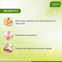 Vaadi Herbals Elbow-Foot-Knee Scrub Soap with Almond and Walnut, 75g (Pack of 12)