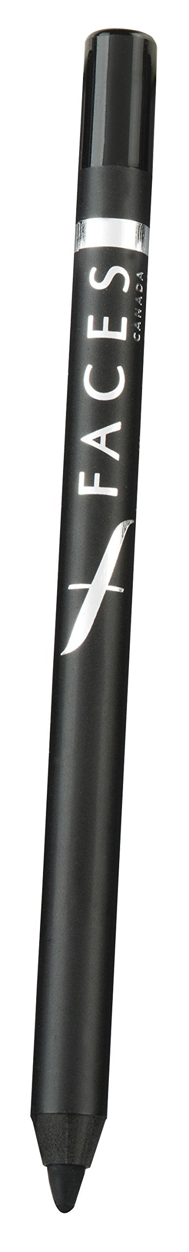 FACESCANADA Magneteyes Eyeliner Black 01 3.5 Ml (Black) & Longwear Eye Pencil Solid Black 02 1.2 G (Black), Matte Finish