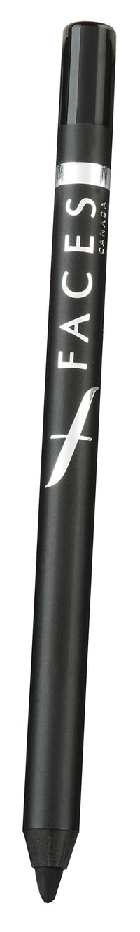 FACESCANADA Magneteyes Eyeliner Black 01 3.5 Ml (Black) & Longwear Eye Pencil Solid Black 02 1.2 G (Black), Matte Finish