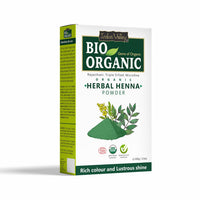 INDUS VALLEY 100% Certified Organic Herbal Henna Powder, 100g each (Pack of 6) - Green