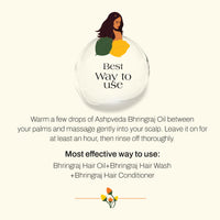 Ashpveda Bhringraj Advanced Hair Therapy Head Massage Oil | Essential Ayurvedic Herb Enriched Hair Oil for Headache Relaxation & Stress | Natural Hair Growth & Shine (30 ml)