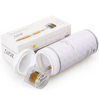 ZGTS Professional Gold Plated 192 Needles Titanium Alloy Derma Roller, Gold, 1.0 mm