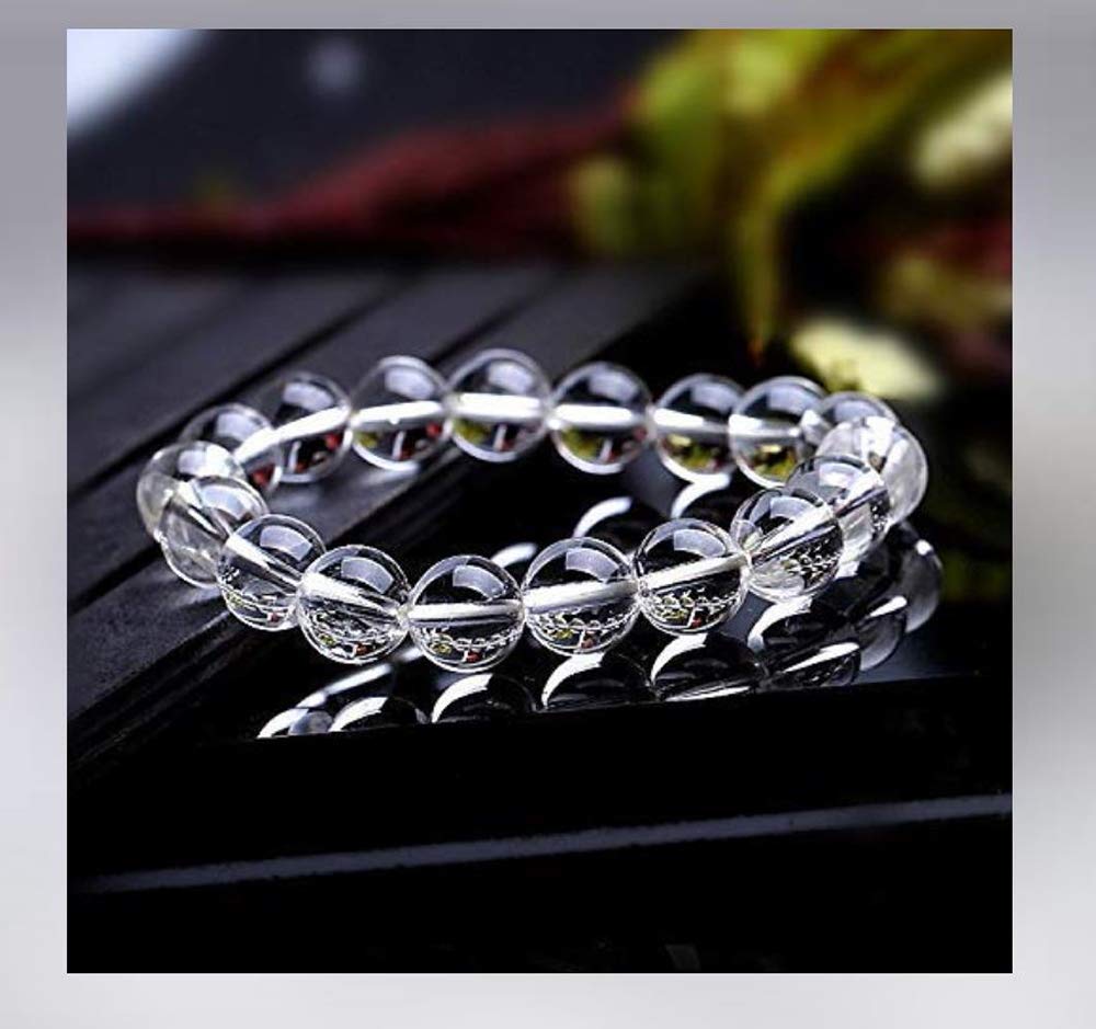 Adabele Natural Gemstone Bracelet 7.5 inch Stretchy Chakra Gems Stones 8mm (0.31") Beads Healing Crystal Quartz Women Men Girls Gifts (Unisex) Grade A Clear Crystal 7.5 Inches