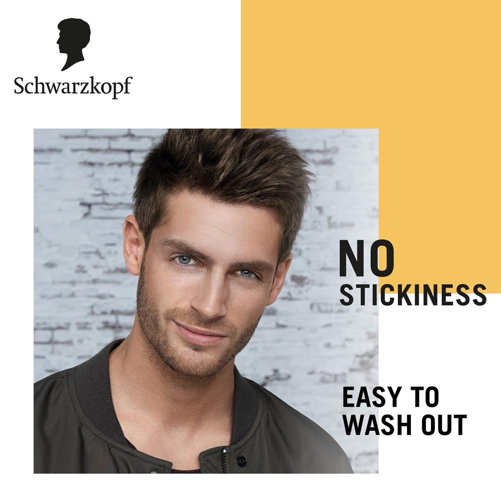 Schwarzkopf TAFT Wet Hair Styling Gel For 24 Hours Shiny Wet Look Effect Hold 3 With Moisturising Formula, Non-Sticky And Easy to Wash Off, No Alcohol, No Sulphate, Vegan And Peta Approved - 150ML