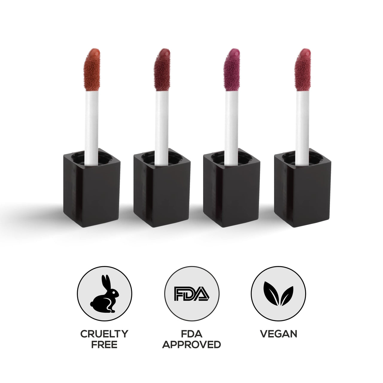 RENEE Stay With Me Mini Matte Lip Color Nutty Nudes 2ml Each| Long Lasting, Light Weight & Non Transfer Formula| Water & Smudge Proof
