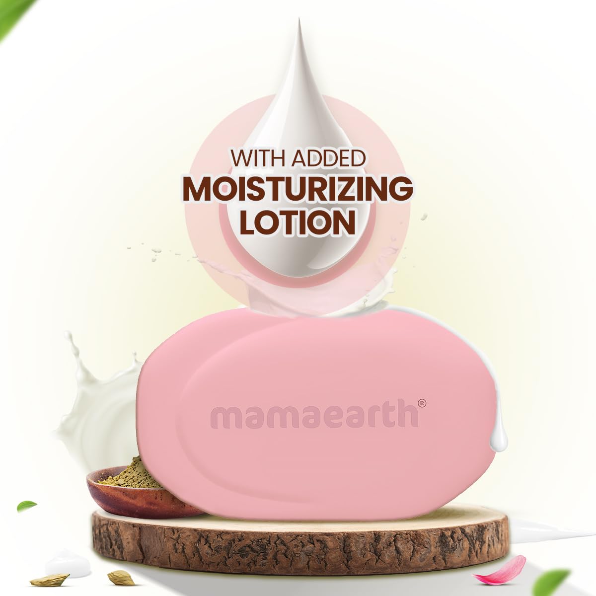 Mamaearth Multani Mitti Moisturizing Lotion Soap with Multani Mitti & Rose for Oil Control & Acne 125g (Pack of 4) | Benefits of Lotion in a Soap | Deeply Cleanses & Moisturizes | Grade 1 Acne Soap