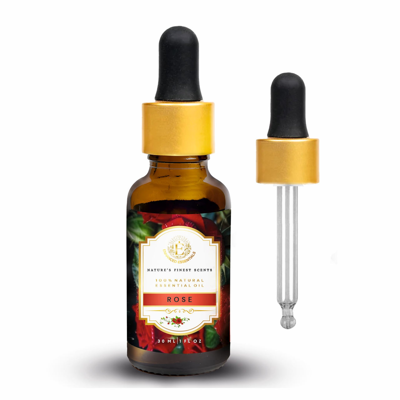 Luxurious ROSE Essential Oil |Therapeutic Grade|Organic & Natural| Exotic Essential Oils for Home, Diffusers, Skin, Aromatherapy, Bath, Massage,Humidifiers, Soap and Candle making| 30 ml