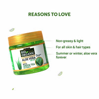 INDUS VALLEY 100% Natural, Pure Aloe Vera Gel for Skin and Hair - (175ml*2=350ml) Set of 2