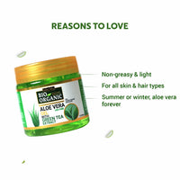 Indus Valley Bio Organic Pure Multipurpose Aloe Vera Gel, 175 ml, with Green Tea Extract, Depigmentation Gel, 50 ml, Natural Cow's Milk Yogurt