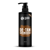 BEARDO DeTan Face Wash for Men, 200ml | Coffee Facewash, Aloe Vera, Vitamin E | Helps to Reduce Tan | Exfoliates & Hydrates for Smooth & Oil Free Skin