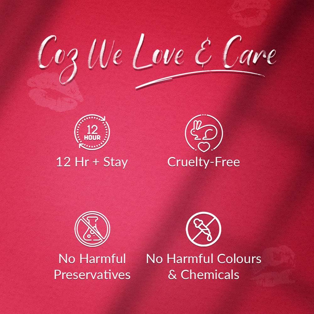 Oliva Liquid Lipstick, 12HR Long-lasting Matte Lipstick, Non Transfer, High Coverage, Water & Smudge Proof, Light Weight & Cruelty-Free - 2ml (Shock me Pink 7)