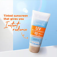 Spawake Sunscreen UV Tone Radiant Gel | SPF 30 PA+++ | Tinted & Non Greasy | Even Tone | For All Skin Tones | 45g