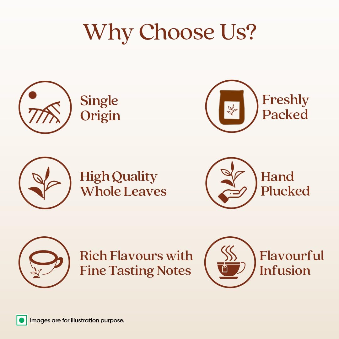 1868 by TATA Tea Darjeeling Rare Wonder Pyramid Tea Bags (15 Count), Pure Darjeeling Black Tea, Hand Rolled, Second Flush, Muscatel Flavour, From House of TATA