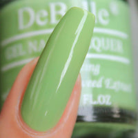 DeBelle Gel Creme Finish Nail Polish Mystique Green (Pastel Green), 8 Ml - Enriched With Natural Seaweed Extract, Cruelty Free, Toxic Free