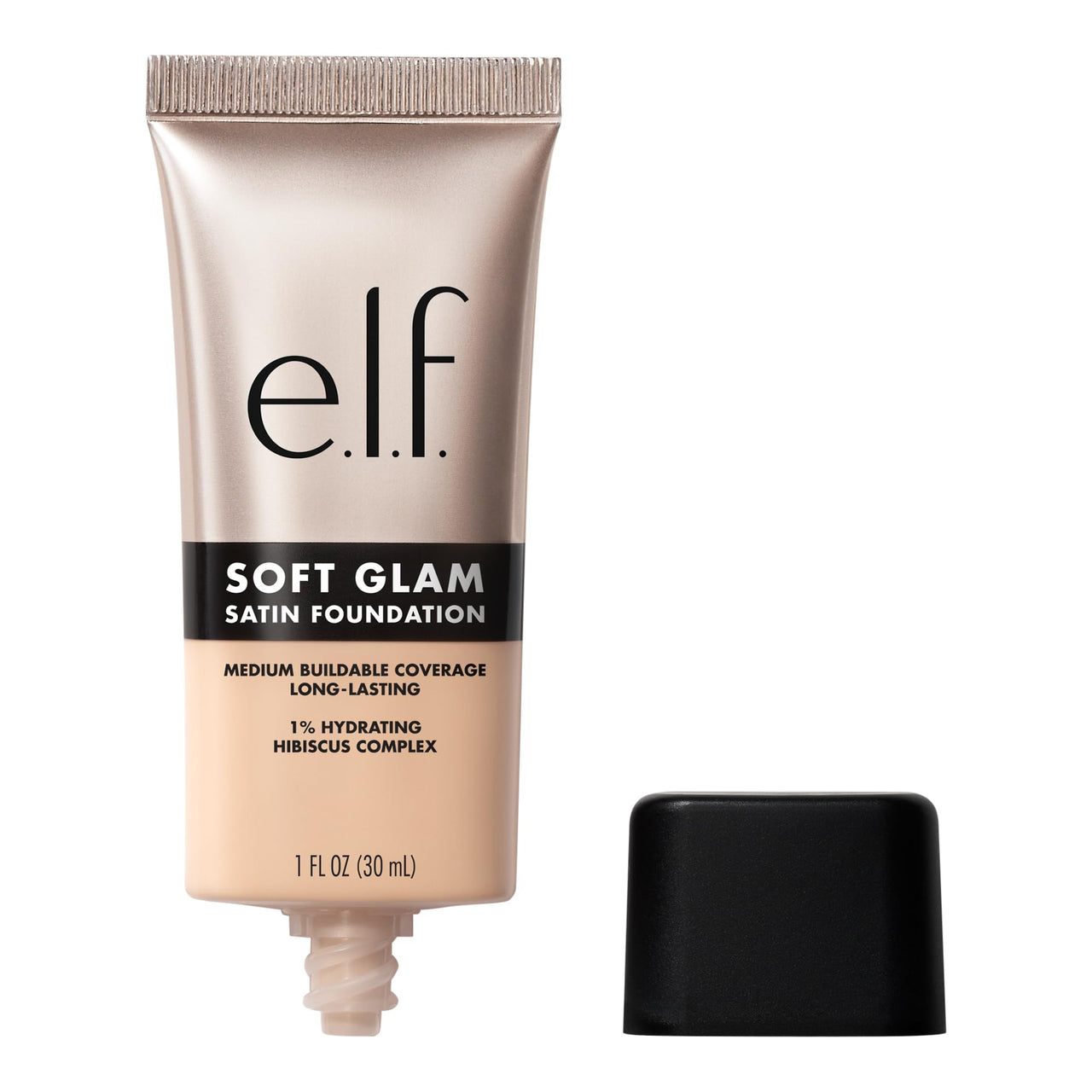 e.l.f. Soft Glam Liquid Foundation, Medium Coverage, Long-Lasting & Buildable Foundation For A Smooth, Satin Finish, Vegan & Cruelty-Free, 20 Light Cool