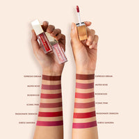 mCaffeine Shades Velvet Blur Matte Liquid Lipstick | 12 Hrs Intense Stay | Lightweight & Non-drying, Blurs Lip Creases | Transferproof & Smudgeproof | 4 ml - Passionate Crimson (Espresso Dream)