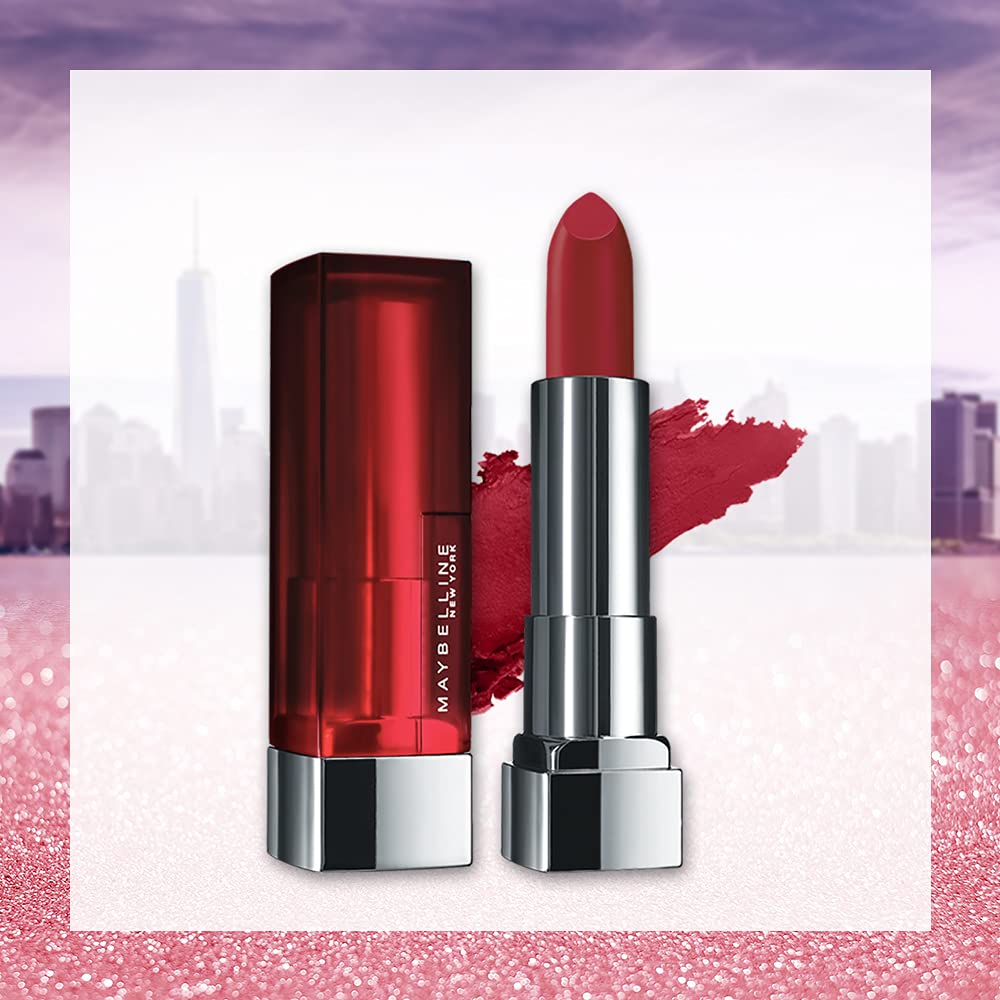 Maybelline Insta Weddings Carefree Cocktail Makeup Kit, Hypercurl Waterproof Mascara, Fit Me Blush, Color Sensational Creamy Matte Lipstick - Rich Ruby, Pack Of 1